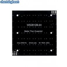 CHANT WS2812 Programável 64Bit LED Matrix RGB Painel Módulo De Luz Digital Para Decoração Interna E Displays