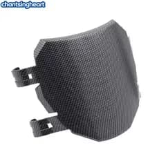 CHANT Textura De Fibra Carbono Frente Paralama Placa Licença Para Mountain Bike Motocicleta Roda Dianteira Respingo Guar