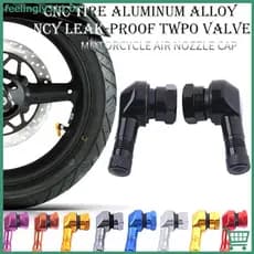 FEELI 2pcs Hastes De Válvula De Alumínio De 90 Graus Para Motocicleta , Peças De Roda De Aro