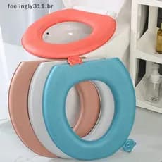 FEELI 1Pc EVA Capa De Assento De Vaso Sanitário À Prova D'água , Almofada Universal Espessada