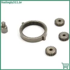 Conjunto De Engrenagens De Perfuração Elétrica De Metal FEELI 5 Em 1 , Engrenagem De Motor De 7 Dentes Grande De 50