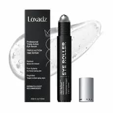 Under Eye Brightener Roller - Caffeine & Retinol Eye Serum for Dark Circles, Puffiness & Fine Lines, Travel Essential Ve