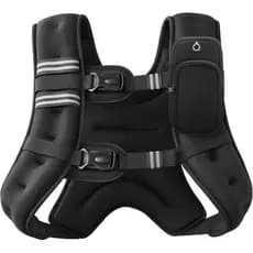 Colete Ponderado ZELUS, 6lbs/8lbs/12lbs/16lbs/20lbs/25lbs/30lbs com tiras refletivas, adequado para exercícios e treinam