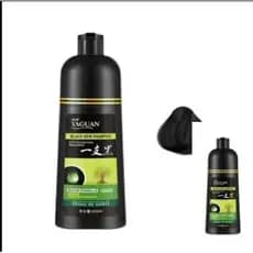 Shampoo Black Dew, 3 em 1, Shampoo Tintura Capilar Herbal (Preto, 500ML)