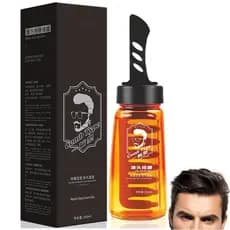 Gel Capilar 260ML, Gel Modelador de Cabelo 2 em 1 para Homens, Cera Capilar, Longa Duração, Volume Rápido (1)