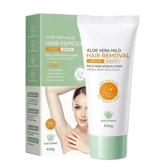 Creme Depilatório Erinde para o Corpo, Creme Calmante de Aloe para Remoção de Pelos para Mulheres, Creme Depilatório Ind