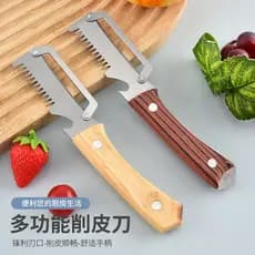 Descascador Multifuncional de Aço Inoxidável para Cozinha Doméstica, Descascador de Frutas e Legumes, Cortador de Cebola