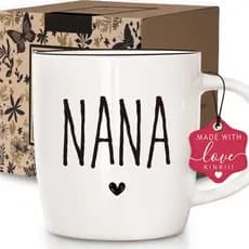 Caneca de Café Promovida para a Nana, Presente para Avó, Presente de Anúncio de Nova Gravidez para Futura Avó, Canecas Ú