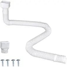Extensões de Tubo de Drenagem para Calha de 16,5 pés de Comprimento, Extensor de Tubo de Drenagem para Calhas de 2"×3" e