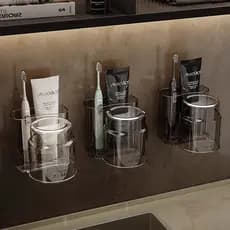 Yekai Light Luxury Escova de Dentes Prateleira Prateleira Sem Perfuração Copo Colutório Casal Também
