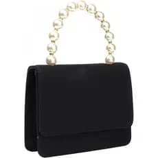 YYW Bolsas de Noite e Clutches de Veludo, Bolsa Transversal de Ombro com Alça Superior de Pérolas