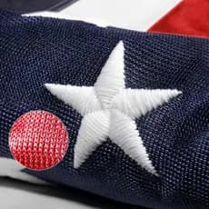 Bandeira Americana de Poliéster Tricotado 3x5 FT para Exterior, Série Luxuosa Resistente a Rasgos, Bandeiras Americanas