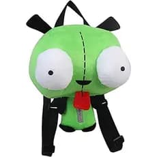 Brinquedos de Pelúcia Novo Robô Alienígena com Olhos 3D, Mochila de Pelúcia Fofa Verde, Presente de Natal, 14 polegadas