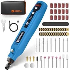 Ferramenta Rotativa Sem Fio HARDELL, Kit de Ferramenta Rotativa Mini com 5 Velocidades Variáveis e 69 Acessórios, Ferram