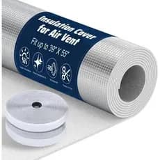 Capa de Isolamento para Ventilador de Sótão, 39 x 55 Polegadas, Capas de Vedação para Teto de Sótão em Folha de Alumínio