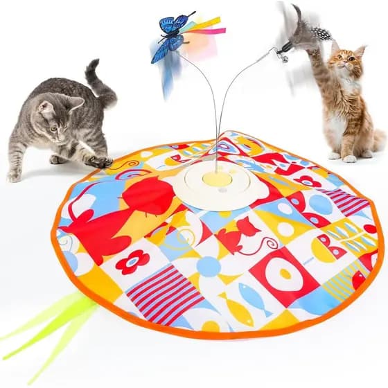 Brinquedos Recarregáveis para Gatos Wn's Day, Brinquedos Interativos para Gatos de Interior com Jogo de Esconder e Busca