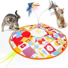 Brinquedos Recarregáveis para Gatos Wn's Day, Brinquedos Interativos para Gatos de Interior com Jogo de Esconder e Busca