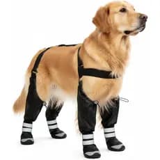 Botas Suspensórias Aprimoradas para Cães, Botas Impermeáveis para Chuva, Calçados Antiderrapantes para Neve de Inverno,