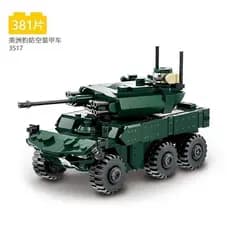 Veículo blindado antiaéreo Jaguar, tanques, navios, modelos da Segunda Guerra Mundial, brinquedos de montar para meninos