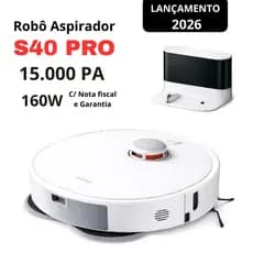 Robô Aspirador Vacuum S40 PRO - Potência Máxima 15.000Pa | Aspira e Passa Pano - Sua Casa mais Limpa