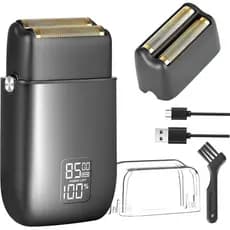 Barbeador Elétrico para Homens, Barbeadores Elétricos de Lâminas, Barbeador de Lâminas com 3 Velocidades e Lâminas Flutu