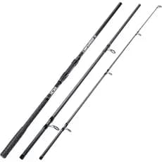 Vara de Pesca Spinning Sougayilang, 3 Peças, Vara de Carbono para Pesca de Bagre com Cabo EVA Confortável para Pesca de