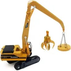 Tipmant Modelo de Veículo Fundido em Liga Metálica, Brinquedo de Manuseio de Materiais, Guindaste Fundido, Caminhão de E