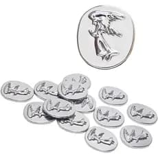 Chaveiros de Bolso Banhados a Prata com Anjo (Pacote com 20) - Chaveiro de Oração de Anjo da Guarda para Proteção, Perfe