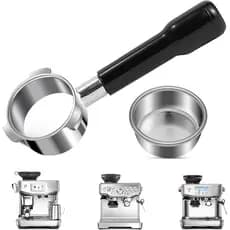 Portafilter sem fundo de 54mm para Breville Barista Express, cesto de filtro de 18g compatível com máquinas de espresso