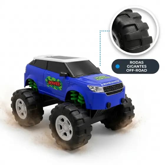 Carrinho Monster Truck Brinquedo Rodas Gigantes +3 Anos