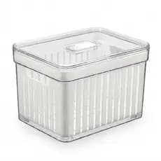 Organizador Geladeira c/ Cesta Ventilada 3,8L, frutas, legumes e verduras, Plastutti