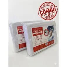Kit 2 Travesseiros Nasa Ortopédico Cervical EcoBrazil Par Promocional Alivia Dores Coluna Pescoço Original