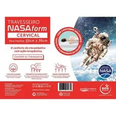 Travesseiro Cervical Anatômico EcoBrazil Espuma Da Nasa Ergonômico Alinhamento Da Coluna Envio Rápido