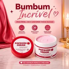 Popozao Cream 200g  Creme Firmador e Anticelulite para Bumbum  Aumenta a Firmeza  Efeito Aquecimento Controlado