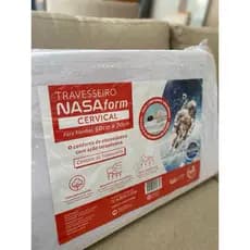 Travesseiro Nasa Ortopédico Cervical EcoBrazil Alivia Dores Na Coluna E Pescoço Espuma Viscoelástica Original