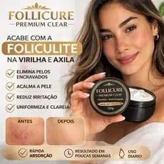 Follicure Premium 150g Creme Anti Foliculite Pelos Encravados Virilha Axilas Clareador Original