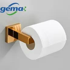 Suporte Porta Papel Higienico Preto Com Prego Inox Acessórios Banheiro,Preto/Cromo/Ouro