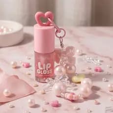 Lip Gloss Hidratante Efeito Glossy Gloss Chaveiro  - Lua e Neve 4ml