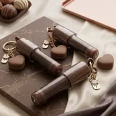 Lip Gloss Chocolate Chaveiro - Love Rain Choco, Gloss Brilho Labial com Pingente