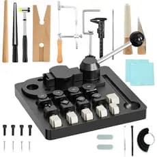 Ferramenta para Dobrar Anéis, Máquina para Fazer Anéis em Forma de Colher, Kit para Fabricação de Joias com Matrizes de