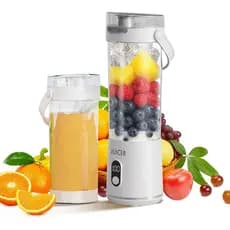 Liquidificador Pessoal Elétrico USB Portátil, Mini Liquidificador de 600ML para Shakes e Smoothies, 12 Lâminas Ótimas pa
