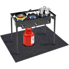 Tapete para Fritadeira de Aves, para superfícies de piso/Tapete absorvente, leve e lavável, para proteger decks e pátios
