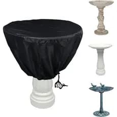 Capa para Bebedouro de Pássaros para o Inverno, Capa Impermeável para Fonte de Jardim em Poliéster 420D, Resistente às I