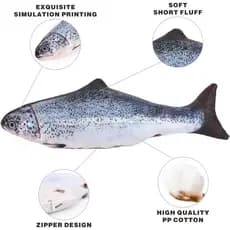 Almofada Decorativa de Pelúcia em Forma de Peixe, Almofada Macia Decorativa, Almofada Grande Criativa para Decoração de