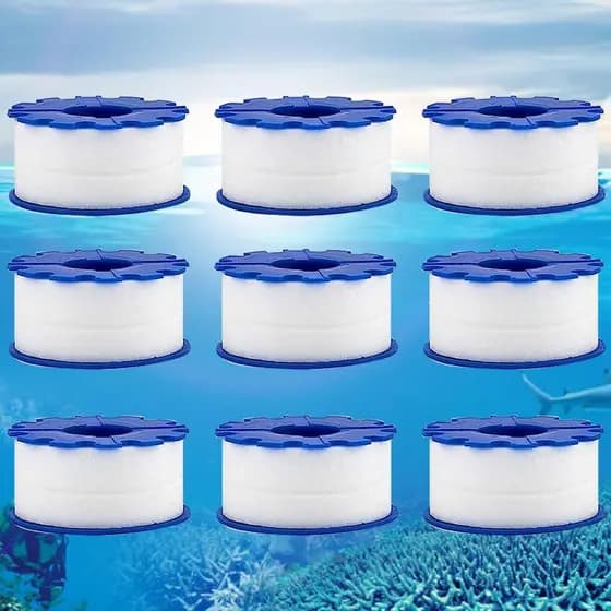 9 Cartuchos de Reposição para Filtro de Água de Torneira, Substituições de Filtro de Água para Torneiras de Cozinha e Ba