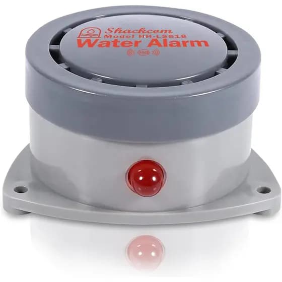 Detector de Vazamento de Água, 1 Unidade, Alarme de Água Shackcom 110DB, Sem Fio, À Prova d'Água e Funciona com Bateria,