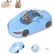 Brinquedo para Hamster 3 em 1, Bola de Corrida Silenciosa e Roda de Exercício para Hamster Anão de 4,8 Polegadas, Centro