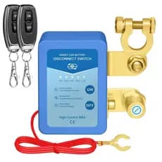 Interruptor de Desconexão Remota da Bateria para Carro, 12V 240A, com Controle de Voltagem Inteligente, Interruptores An