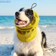 SINJEO Capa De Cabeça De Resfriamento Para Cães , Malha Elástica Anti-Insetos E Mosquitos , Protetores De Orelha De Esti