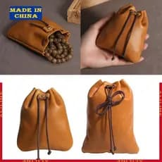 Retro Purse Carteira Couro Para Moedas E Armazenamento Dinheiro Organizador Mudança Solta
